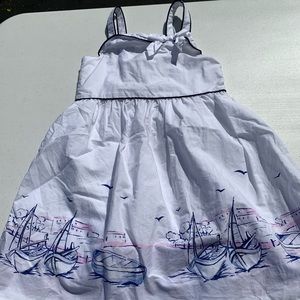 Janie and Jack, size 4, sailing print, dress